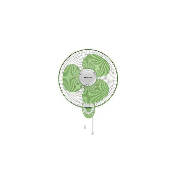 Havells Gatik Neo 400mm Wall Mounted Fan White Green - LXINDIA.COM