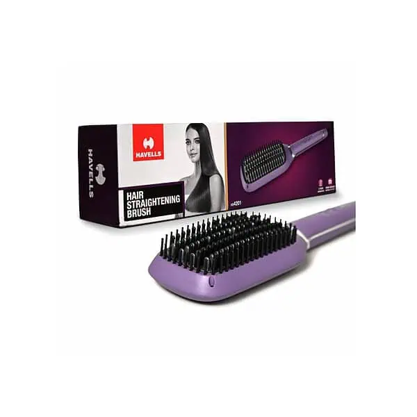 Havells Keratin Infused Hair Straightener Brush HS4201 - LXINDIA.COM