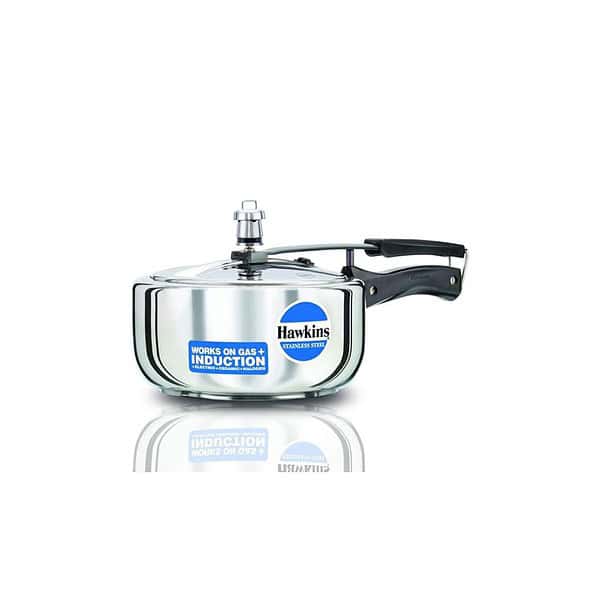 Hawkins HSS3W Stainless Steel 3 Litre Pressure CookerSilver - LXINDIA.COM