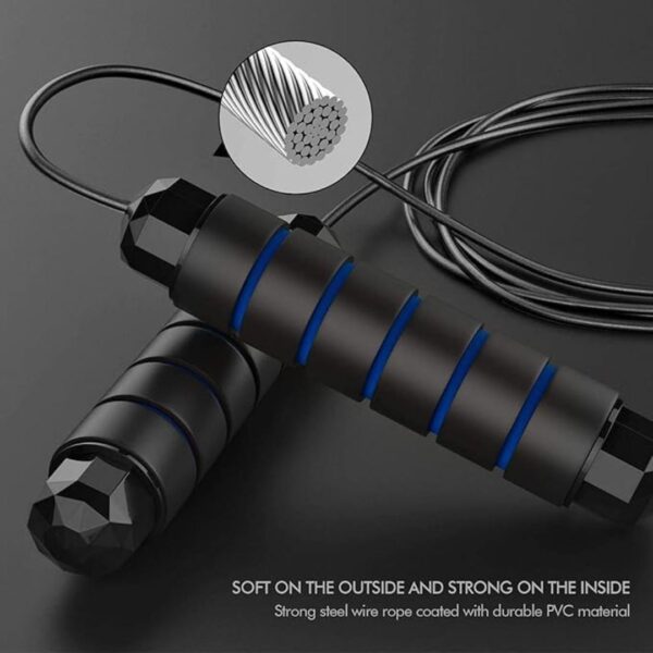 HealthHike Adjustable Length Skipping Rope for Men Women Blue 1 - LXINDIA.COM