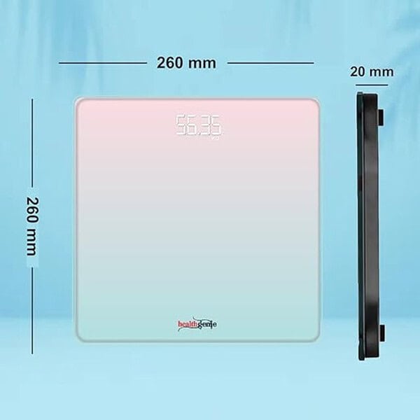 Healthgenie Weight Machine for Body Weight Digital Weighing Machine Pastel Shade HD 321 2 - LXINDIA.COM