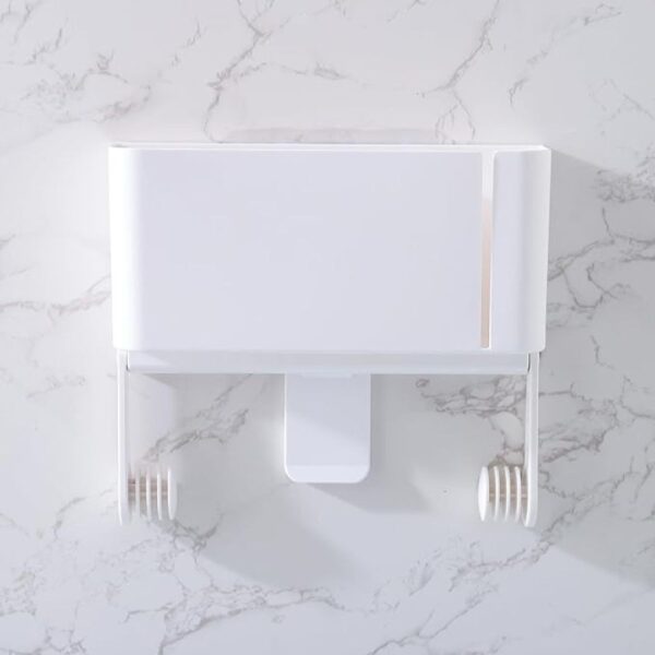 Heart Home Toilet Paper Holder Tissue Paper Roll Holder Dispenser White 2 - LXINDIA.COM