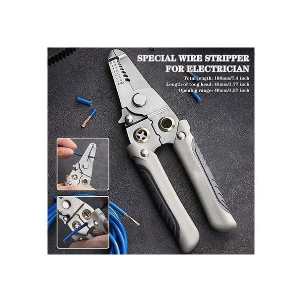 Hetarmi 7 in 1Multifunction Wire Pliers Tool Electrical Wire Strippers - LXINDIA.COM