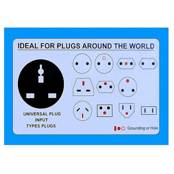 Hi PLASST 3 pin Multi Plug Socket Pack of 1 Universal Travel Adapter 2 - LXINDIA.COM