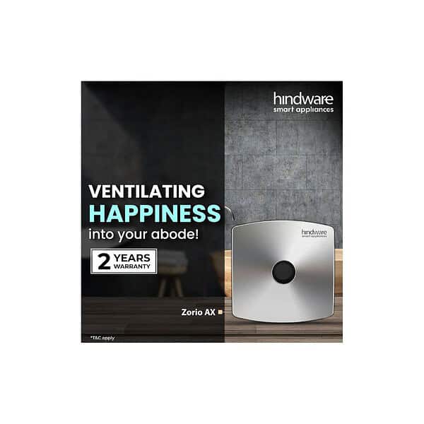 Hindware Zorio Ax 150mm Exhaust Fan Stainless SteelA - LXINDIA.COM