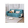 Hokipo Chenille 4 Seater Sofa CoverBlue A - LXINDIA.COM