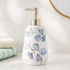 Home Centre Nova Santorini Ceramic Printed Soap Dispenser White 4 - LXINDIA.COM