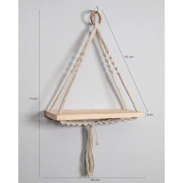 Homesake Macrame Wall Hanging Shelf Woven 1 - LXINDIA.COM