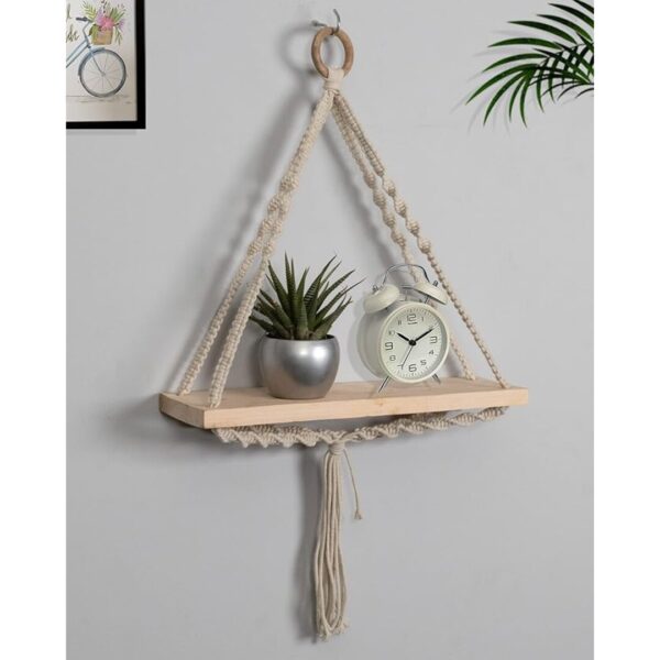 Homesake Macrame Wall Hanging Shelf Woven - LXINDIA.COM