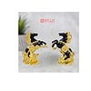 House Of Wemy Gold Plated Jumping Knight Horse Showpiece - LXINDIA.COM