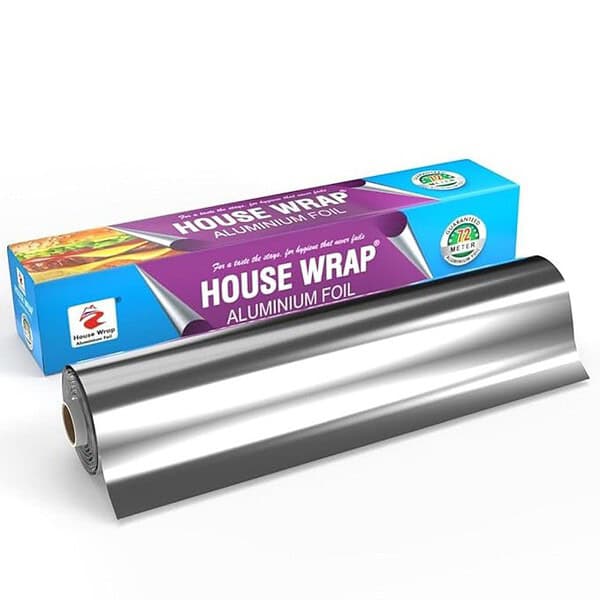 House Wrap Aluminium Foil 72 Meters for Food Packing Pack of 1 - LXINDIA.COM