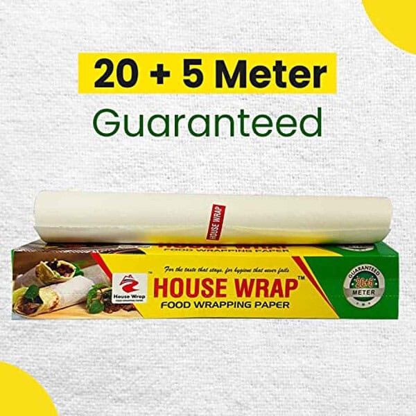 House Wrap Food Wrapping Paper Roll for Food Packing 25 Meter Pack of 2 1 - LXINDIA.COM