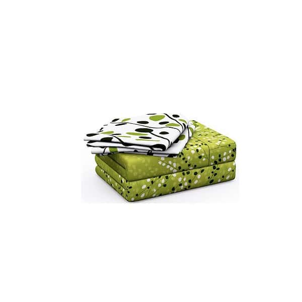 Huesland CottonKing Size Bedsheet Green - LXINDIA.COM