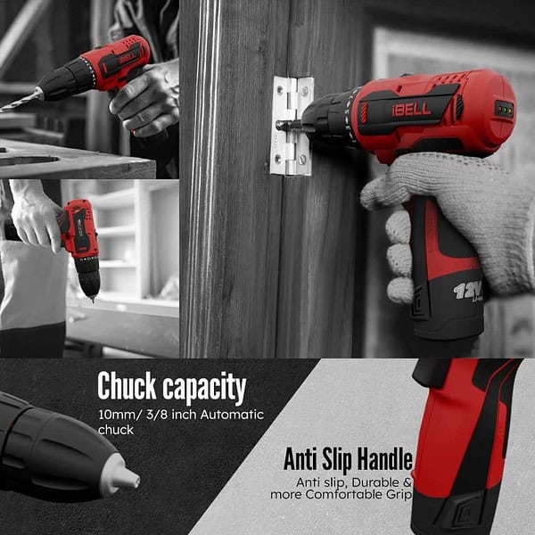 IBELL 12V Cordless Drill Driver CD12 741 - LXINDIA.COM