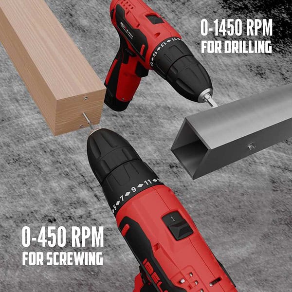 IBELL 12V Cordless Drill Driver CD12 742 - LXINDIA.COM