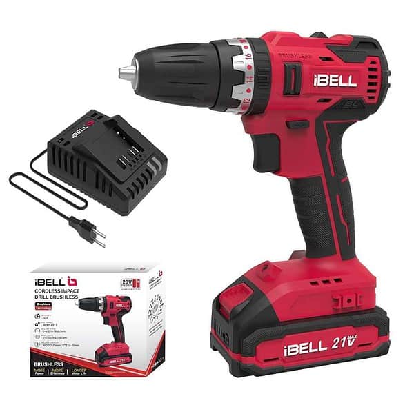 IBELL One Power Series Cordless Impact Drill Brushless Bd20 38 20V - LXINDIA.COM