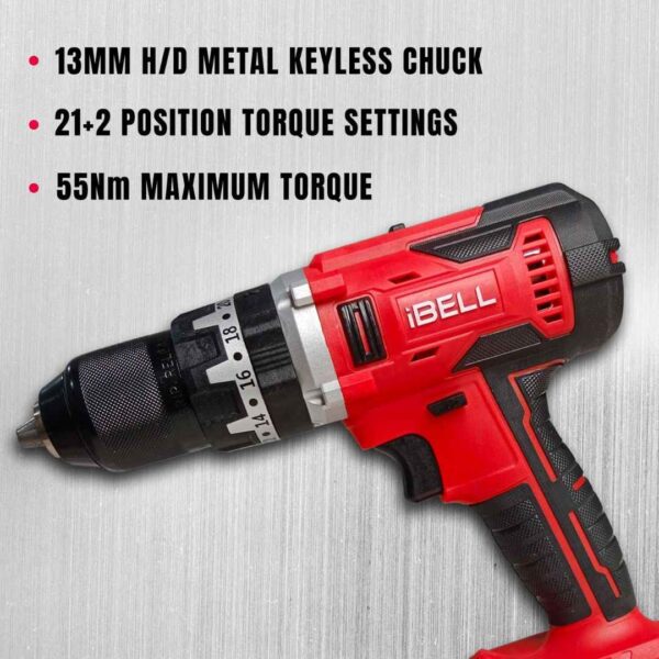 IBELL One Power Series Cordless Impact Drill Cd20 55 20V1 - LXINDIA.COM