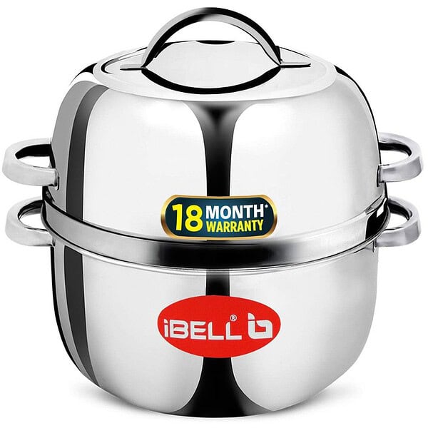 IBELL Stainless Steel Steam Pot 1.5 Kilogram Thermal Rice Cooker - LXINDIA.COM