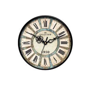 IIK COLLECTION Plastic Designer Analogue Wall Clock Green - LXINDIA.COM