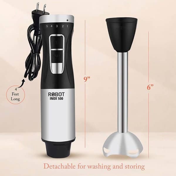 INALSA Electric Hand Blender with 500W Powerful DC Motor2 - LXINDIA.COM