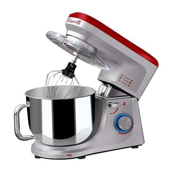 INALSA Stand Mixer Professional Esperto 1400W Beater Silver Red - LXINDIA.COM