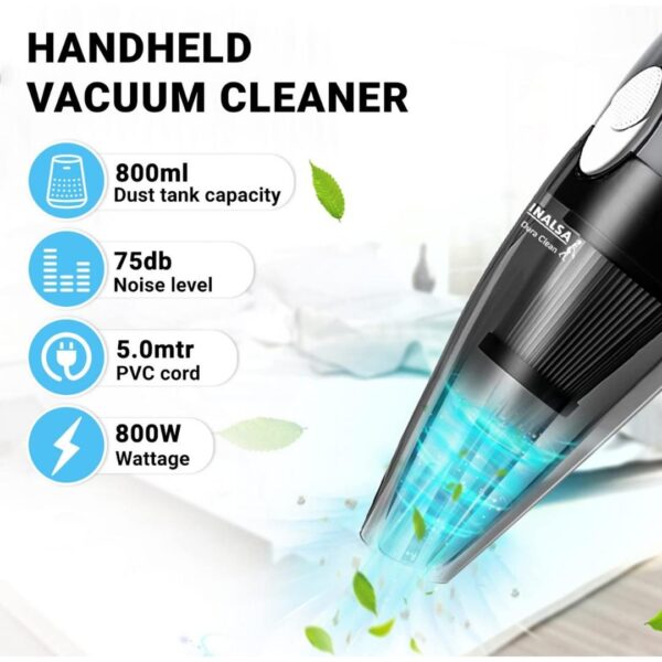 INALSA Vacuum Cleaner for Home GreyBlack Dura Clean Plus1 - LXINDIA.COM