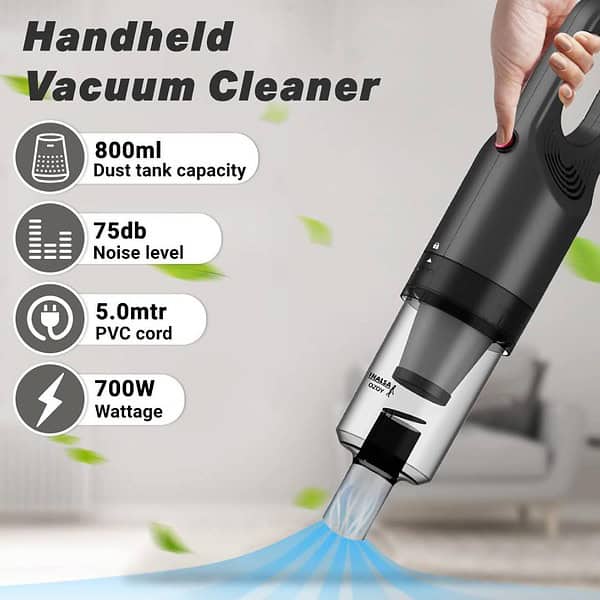 INALSA Vacuum Cleaner for Home Use 700W Motor 14Kpa Suction Ozoy Plus2 - LXINDIA.COM