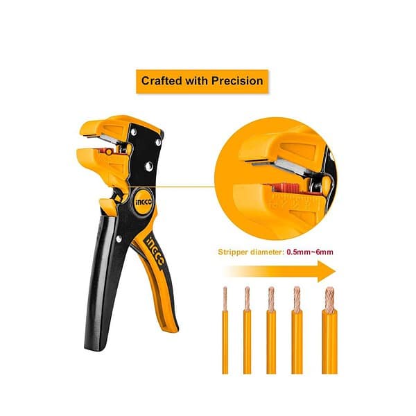 INGCO Wire Stripper 2 in 1 Cable Wire Stripper with CutterA - LXINDIA.COM