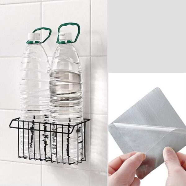 ISLA Sink Caddy Organizer Metal Iron Sponge Holder Rack Drain Rack Black 1 - LXINDIA.COM