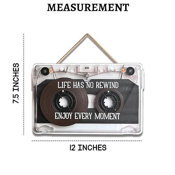 IT2M MDF Life Has No Rewind Wall Hanging for Wall Decor 1 - LXINDIA.COM