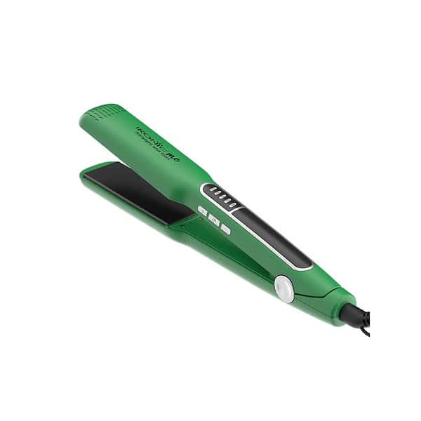 Ikonic 2 in 1 Straight n Curl Wide Hair Straightener Green A - LXINDIA.COM