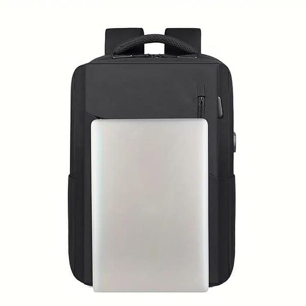 Impulse EmpowerElite 25L Water Resistant Travel Laptop Backpack with USB Charging PortBlack 2 - LXINDIA.COM