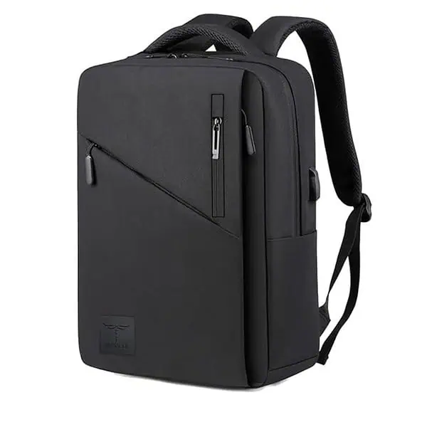 Impulse EmpowerElite 25L Water Resistant Travel Laptop Backpack with USB Charging PortBlack - LXINDIA.COM