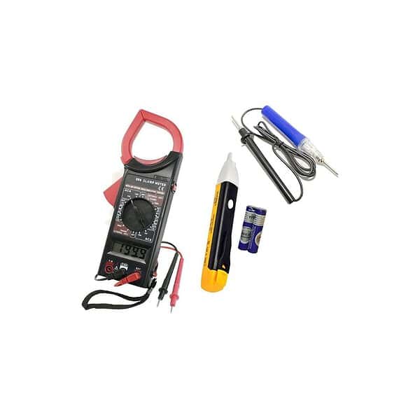 Inditrust ACDC Digital Clamp Multimeter DT266 With 1pc Touchless AC Voltage Testerand 1pc Continuity tester Pack Of 3pc - LXINDIA.COM