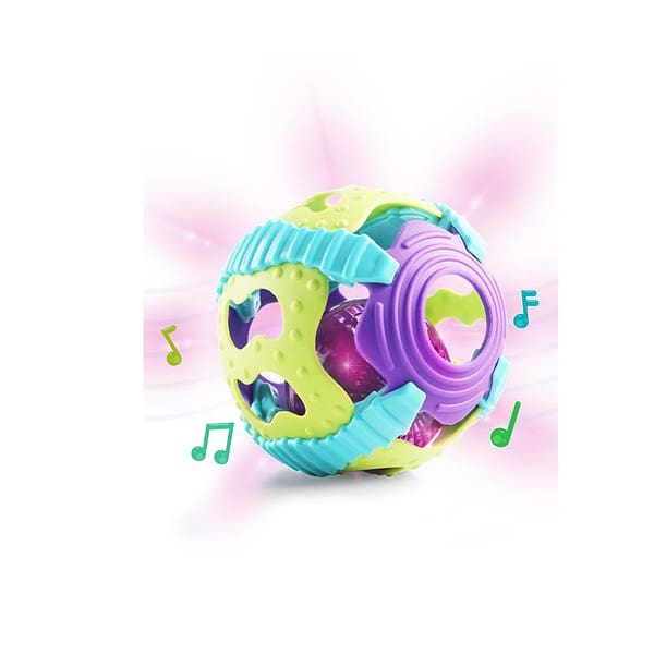 Intellibaby Premium Musical Sensory Grasping Rattle Ball - LXINDIA.COM