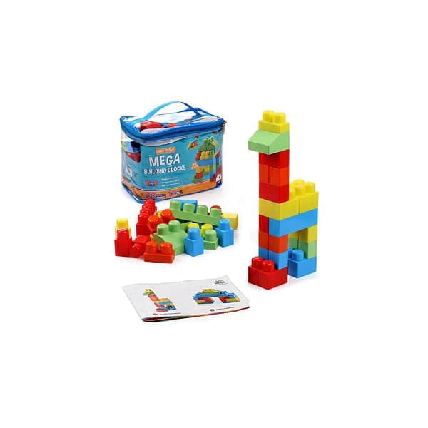 Intelliskills Premium 40 Pcs Mega Building Blocks for Kids 3 - LXINDIA.COM