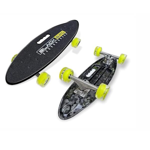 JASPO Cruiser Skateboard 25.5 X 7 Inches Best for Beginners Blackbird - LXINDIA.COM