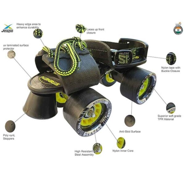 JASPO Tenacity ZXI Adjustable Senior Roller Skates Suitable for Age Group 6 to14 Years 1 - LXINDIA.COM