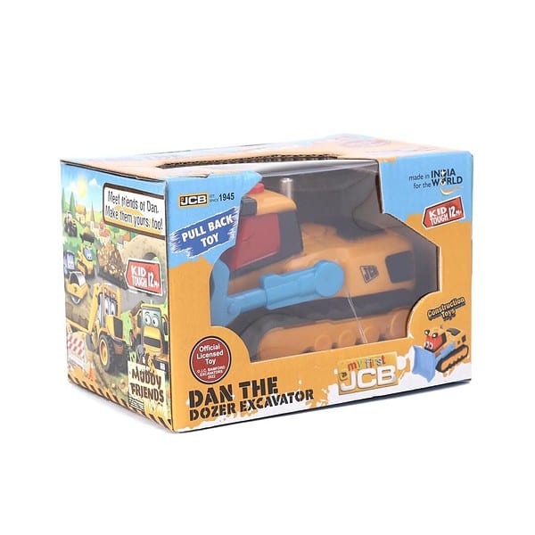 JCB My First Dan The Dozer Pull Back Toy B - LXINDIA.COM