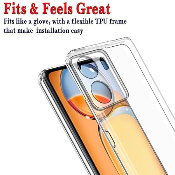 JGD PRODUCTS Premium Soft Silicon Crystal Clear Back Cover for Redmi 13C 4G and Poco C651 - LXINDIA.COM