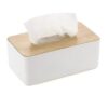 JK Enterprise 1pc Square Shape Wooden Cover Plastic Tissue Dispenser - LXINDIA.COM