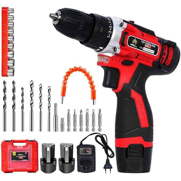 JPT 12V Pro Series Cordless Drill Machine Set - LXINDIA.COM