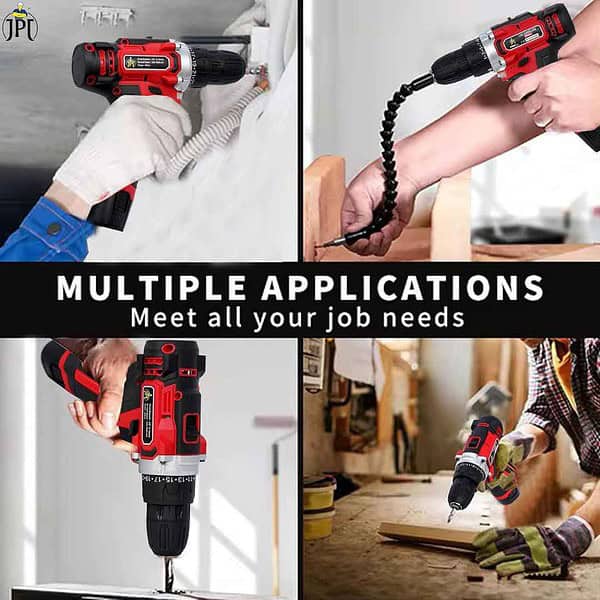 JPT 12V Pro Series Cordless Drill Machine Set2 - LXINDIA.COM