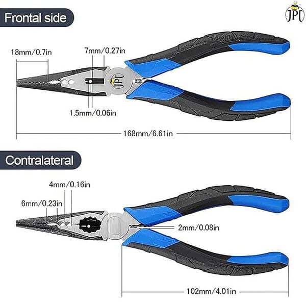 JPT 8Inch Long Nose Insulation Pliers2 - LXINDIA.COM