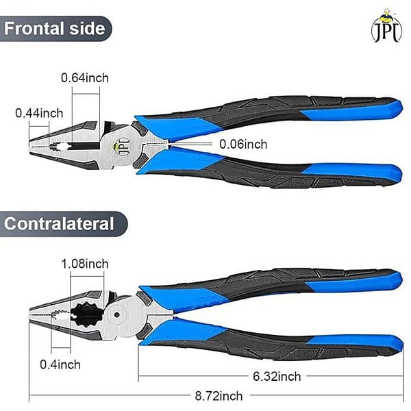 JPT Heavy Duty 8inch High Leverage Side Cutting Pliers2 - LXINDIA.COM