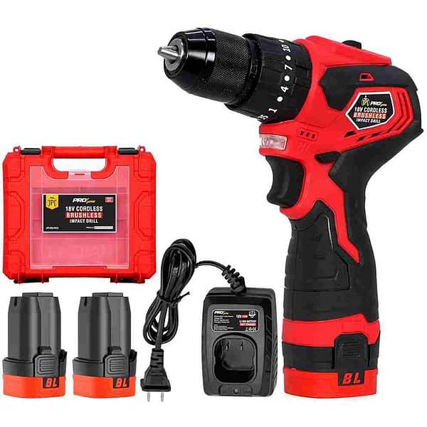 JPT PRO Series 18V Steel Chuck Impact Drill Machine - LXINDIA.COM