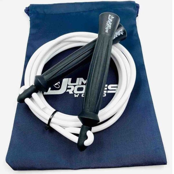 JUMP ROPES WORLD HEAVY THAI JUMP ROPE FOR MENS 10FT WHITE 3 - LXINDIA.COM