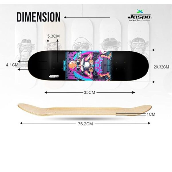 Jaspo Arcade31x 8 Inches Canadian Maple 7 Layer Skateboard Arcade 3 - LXINDIA.COM