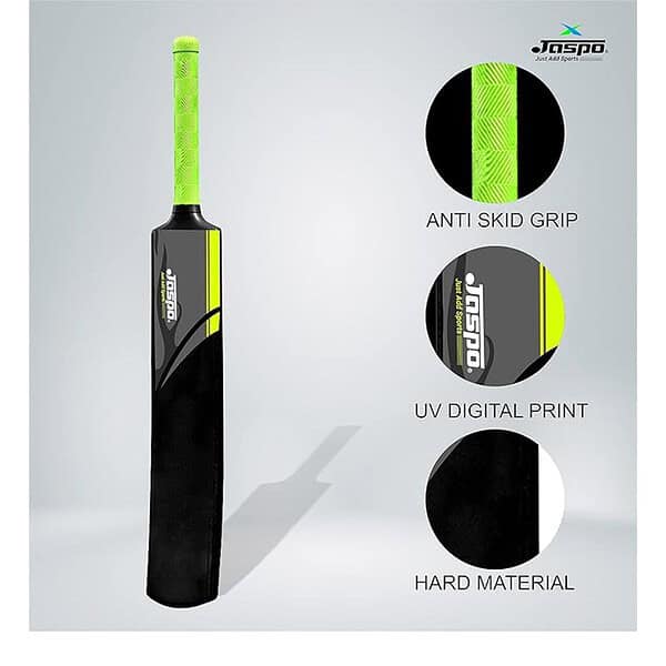 Jaspo CRIC Addict Plastic Cricket Bat Set Combo with Soft Cricket Ball for Kids Size 58years and Above 1 - LXINDIA.COM