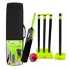 Jaspo CRIC Addict Plastic Cricket Bat Set Combo with Soft Cricket Ball for Kids Size 58years and Above - LXINDIA.COM